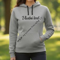 Dámská mikina s nápisem Dámská mikina s nápisem