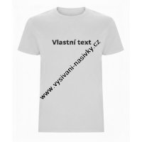 Pánské tričko s výšivkou - nápis Pánské tričko s výšivkou - nápis